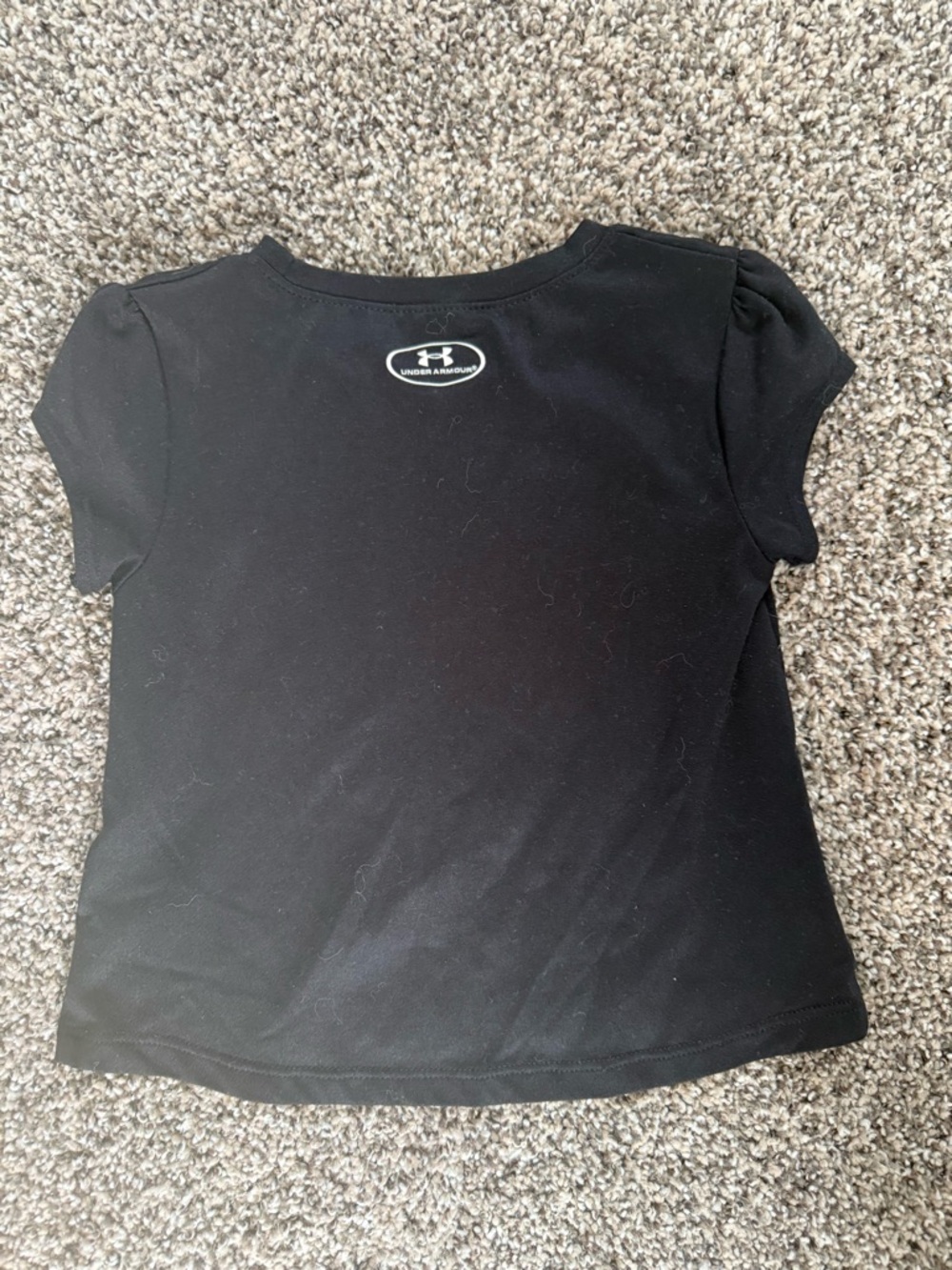 Under Armour Baby Girl Black Short-Sleeve 'Outshine Them All' Graphic Tee 18mo - Picture 3 of 3
